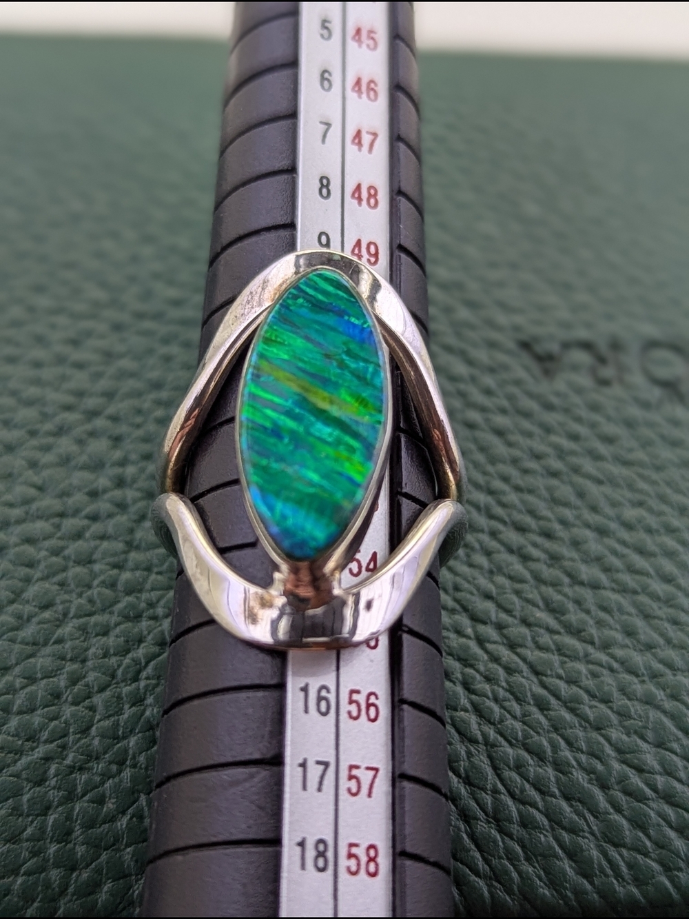 ✨ Marquise Opal & Sterling Silver Statement Ring ✨ - Picture 5 of 5